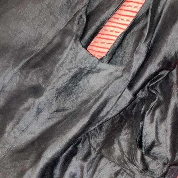 Black Silk size 6 “Eva Blue” brand Elegant Black Midi Dress - Picture 14 of 14